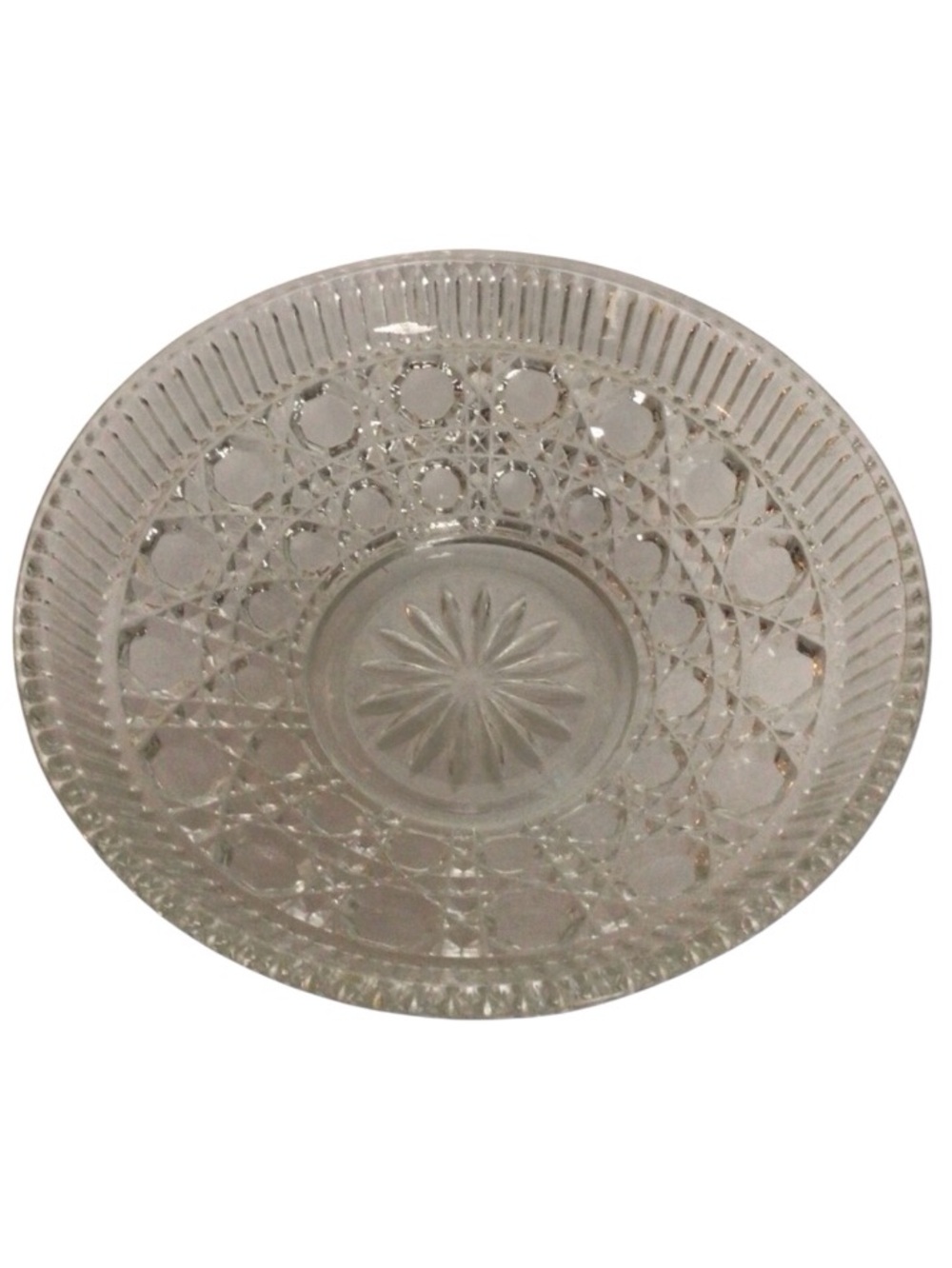 Federal Glass Clear Bowl Windsor Design. Pre Owned 7.5” diameter
